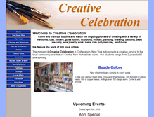 Tablet Screenshot of creativecelebration.biz